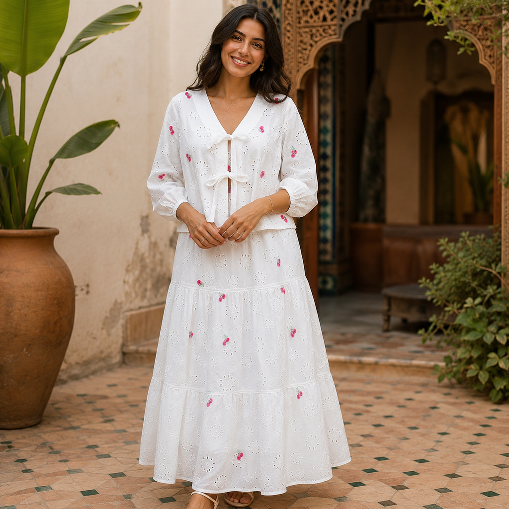Ensemble cerise