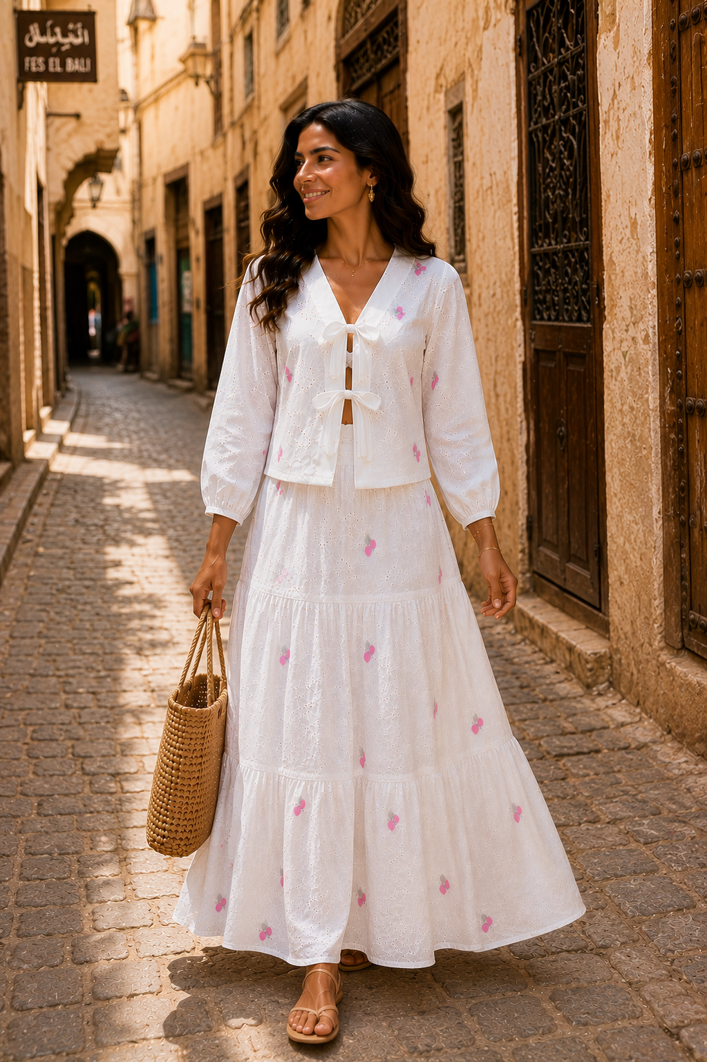 Ensemble cerise