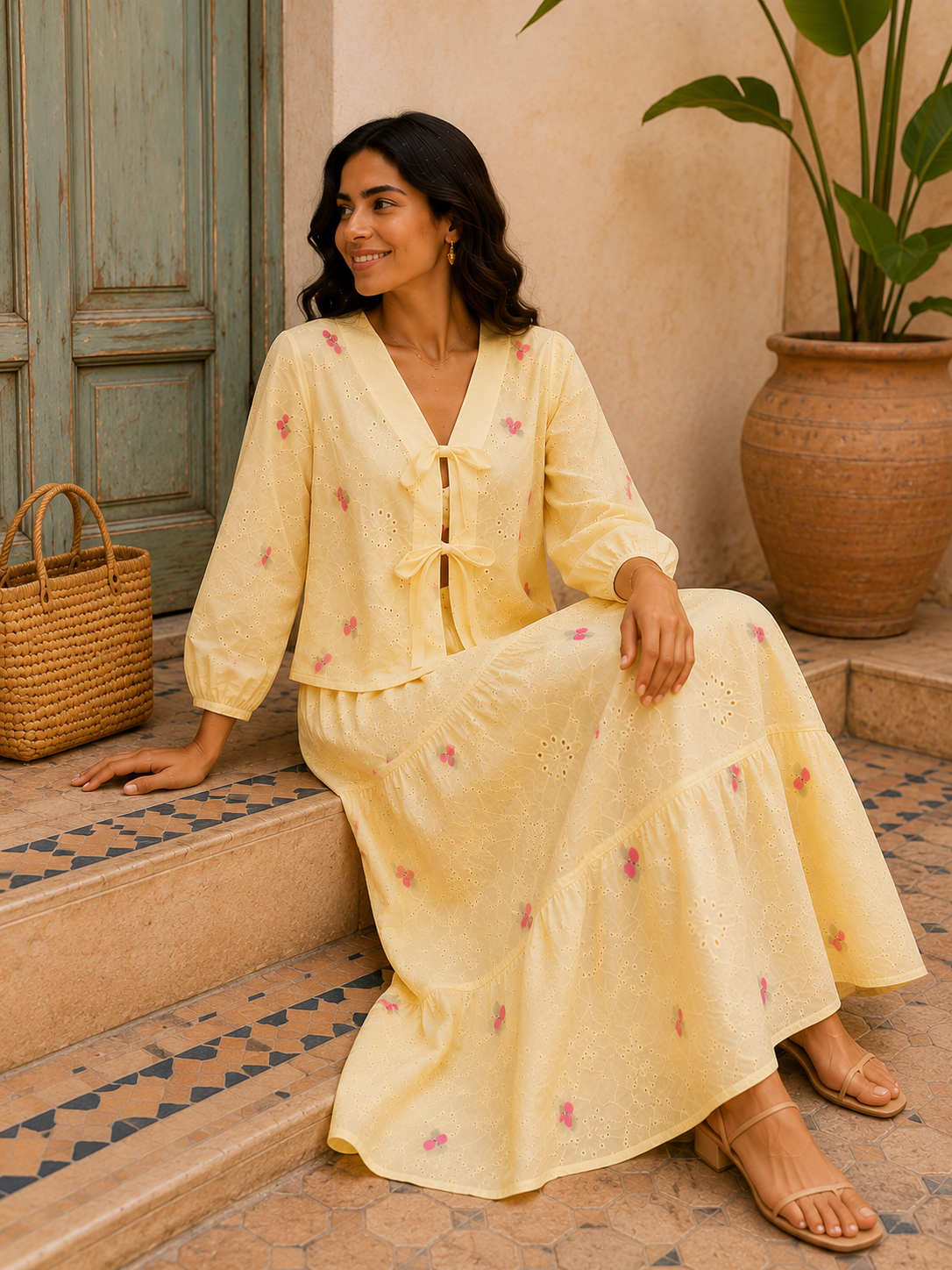 Ensemble cerise