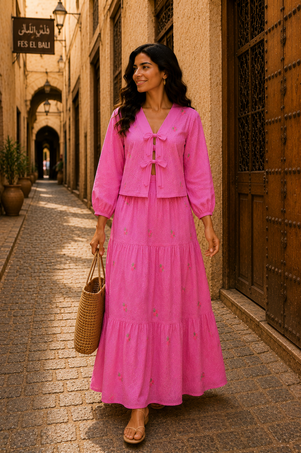 Ensemble cerise